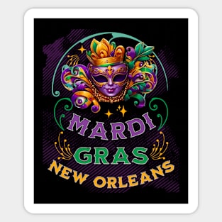 Mardi Gras Queen New Orleans Louisiana Sticker